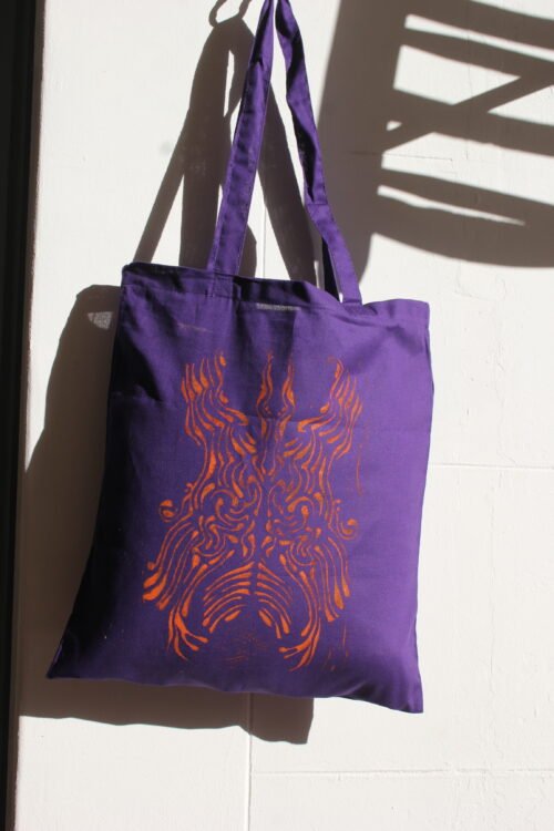 handmade purple totebag 3