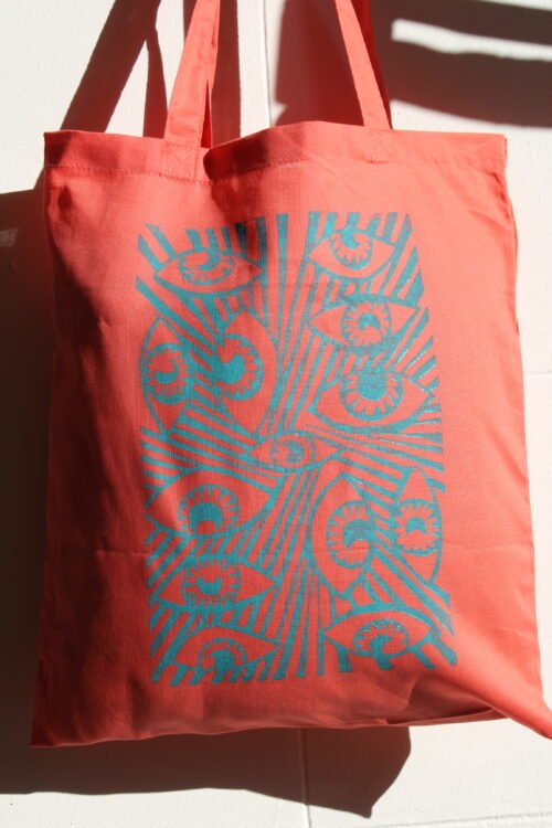 handmade salmon totebag 3