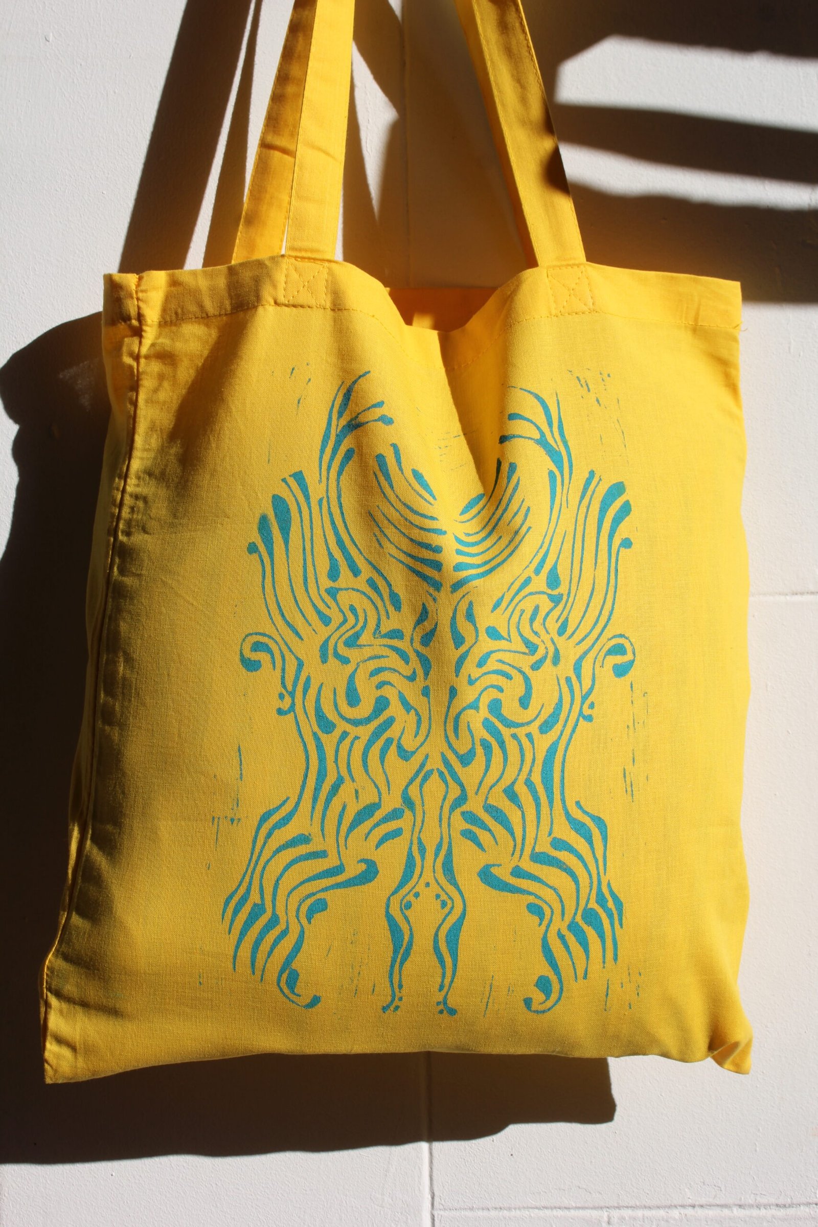 yellow totebag